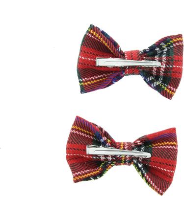 Zac's Alter Ego Small Tartan Bows on Crocodile Clip - Buy Online on GoSupps.com