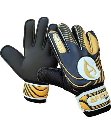 Aftren Football Goalkeeper Gloves for Kids & Adults | Super Grip Palm | Junior 4 Gold Protection - Buy Online on GoSupps.com
