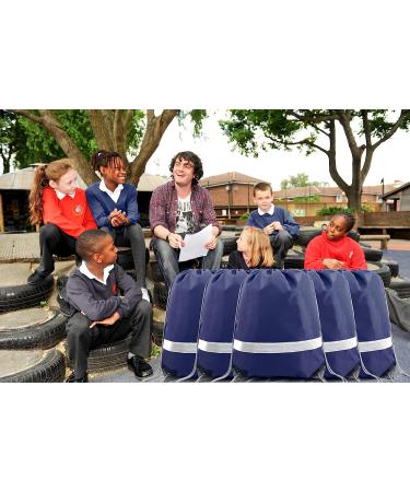 BeeGreen 20|30|50 Pieces Drawstring Backpacks Bags for Gym Sport Trip  DIY Reflective String Bags Cinch Sacks Navy 20 - Buy Online on GoSupps.com