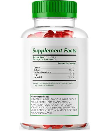 Impact Garden Hemp Gummies for Men - 30 Day Supply - Buy Online on GoSupps.com