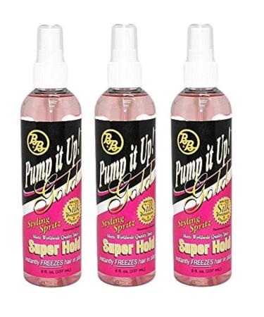 BB Pump it Up! Styling Spritz Gold Super Hold - 8 oz. (Pack of 3) - Long-lasting Hold for Styling - Buy Online on GoSupps.com