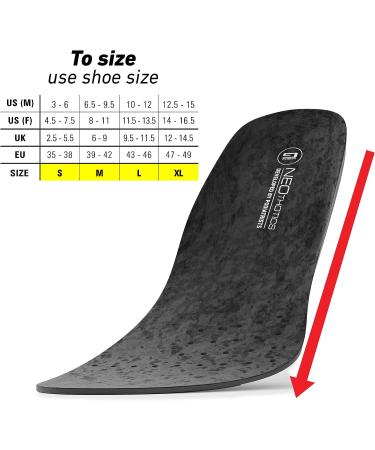 Neo G NeoThotics Pro-Expert Plantar Fasciitis Arch Support Insoles - Full Length Orthotic Inserts for Men and Women - Pain Relief for Foot, Heel, Knee, Back, Achilles Tendonitis - Size M - Buy Online on GoSupps.com