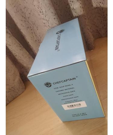 Chef Captain Ceramic Soup Bowls - High-Quality Chili & French Onion Bowls with Handles & Lids | XL 625 ml - Perfect for Delish Soups | International Shipping Available - Buy Online on GoSupps.com