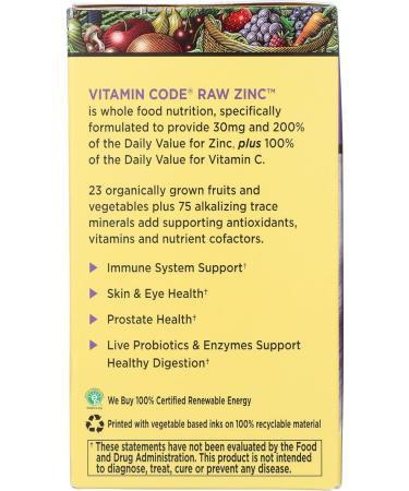 Garden of Life Vitamin Code Zinc Vegan Capsules - 60 CT - Buy Online on GoSupps.com