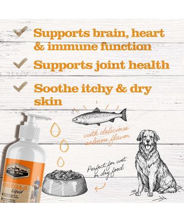 Dr. Pol Omega 3 Fish Oil for Dogs & Cats with EPA & DHA - Liquid Pump Supplement for Pets - 8 oz - Buy Online on GoSupps.com