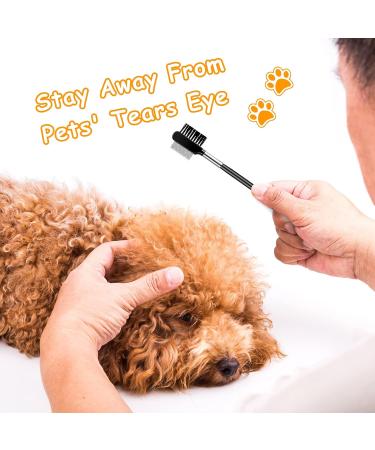 2 Pieces Dog Tear Comb Dog Eye Comb Tear Stain Remover Comb Dog Eye Grooming Comb Double-Sided for Removing Crust and Mucus - Buy Online on GoSupps.com