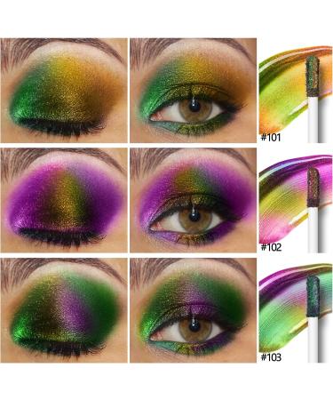 Anglicolor Chameleon Eyeshadow Liquid Makeup - Metallic, Long-lasting, Holographic Glitter - 3 Colors - Multichrome Eyeshadows - Buy Online on GoSupps.com