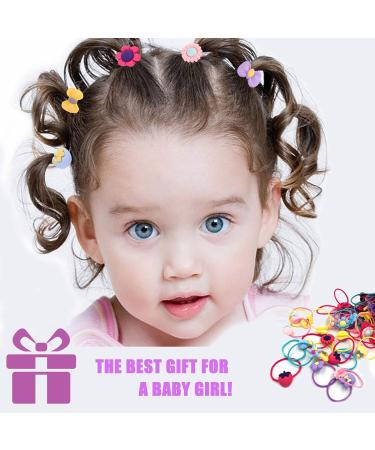 Colorful Moselle Hair Tie Set - 40 Pink & Colorful Bands for Girls | Ponytail & Styling Accessories - Buy Online on GoSupps.com