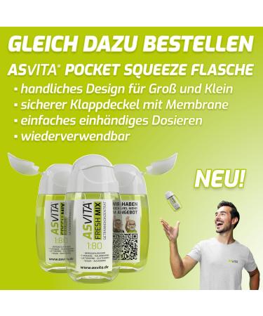 Asvita Beverage Concentrate Fresh Mix 1:80 - Sugar-Free Drink Syrup (Iced Cherry) with Dosing Pump - 26 Flavors - International Shipping - Buy Online on GoSupps.com