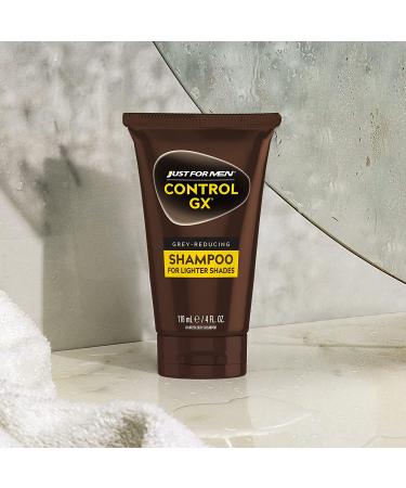 Just for Men Control GX Grey Reducing Shampoo for Lighter Shades of Hair | Blonde to Medium Brown | 4 Fl Oz - Pack of 1 - Buy Online on GoSupps.com