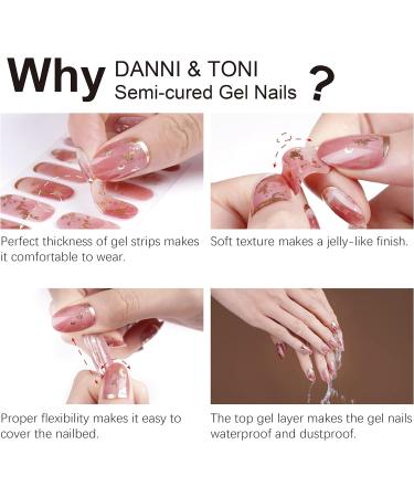 DANNI & TONI 28 Stickers Semi Cured Nail Wraps - Crime Scene Gel Nail Polish Strips - Buy Online on GoSupps.com