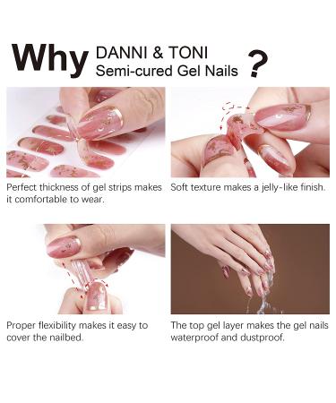 DANNI & TONI Semi Cured Gel Nail Strips - Aria Ombre Nail Wraps - Buy Online on GoSupps.com