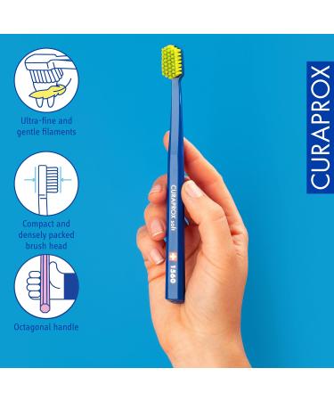 Curaprox CS 1560 Soft Toothbrush - Adult Manual Toothbrush with 1560 CUREN Bristles - Random Color - International Shipping Available - Buy Online on GoSupps.com