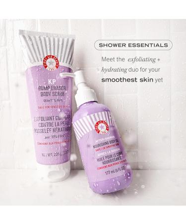 First Aid Beauty Nourishing After-Shower Body Oil | Hydrating & Moisture Locking for Sensitive Skin 6 oz - Buy Online on GoSupps.com