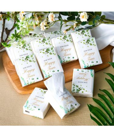 120 Pack Wedding Facial Tissues - Happy Tears Pocket Mini Tissues for Guests - 4 Ply Travel Size Wipes - Party Favors - Buy Online on GoSupps.com