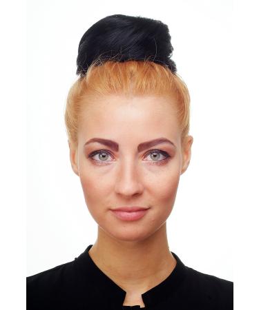 WIG ME UP - Bun hairpiece 60s vintage look black NHA-004D-1 Black (1)