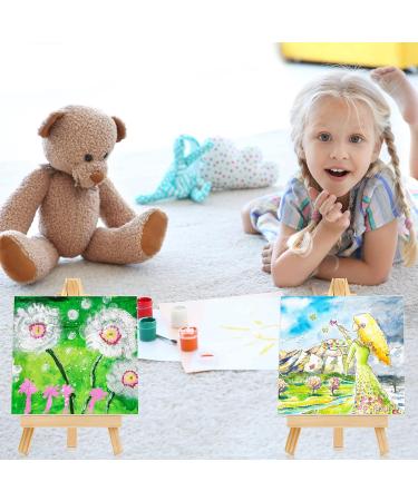 Mimorou Stretched Mini Canvases Small Painting Canvas with Easel Art for Wood Display Kids Craft Acrylic Pouring Oil Water Color Supply(64 Pack 4 x Inch) 4 x 4 Inch 64 - Buy Online on GoSupps.com