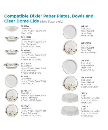 Dixie Ultra 12 oz. Heavy-Weight Paper Bowls | Pathways Design | 500 Count (125 Bowls Per Pack, 4 Packs Per Case) by GP PRO - Buy Online on GoSupps.com