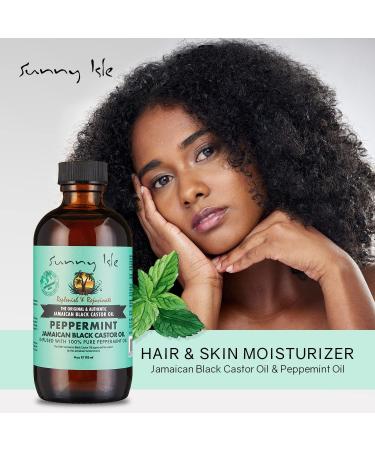 Sunny Isle Jamaican Black Castor Oil with Peppermint 118ml - Buy Online on GoSupps.com