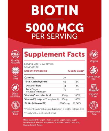 Lunakai USA Made Women s Multi & Biotin Gummies Bundle 16 Essential Nutrients Biotin 5000 mcg Vitamins C & E 60 Ct Each - Buy Online on GoSupps.com