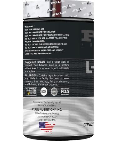 L-Arginine 1000mg - Essential Amino Acid for Performance | 120 Tablets | Nitric Oxide Support - International Shipping Available - Buy Online on GoSupps.com