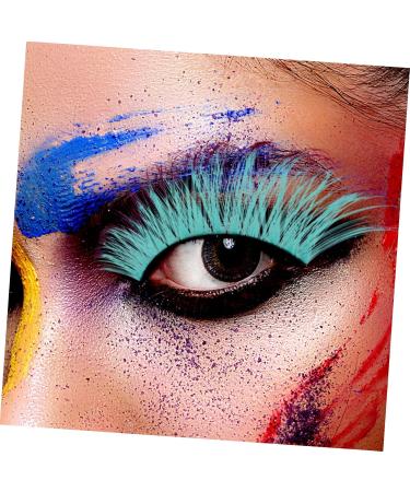 minkissy 5 Pairs Colored False Eyelashes Colored Cluster Lashes Colorful Lashes Winged Eyelashes Makeup Eye Lashes Carnival Party Eyelashes Makeup Tools Imitation Miss Fluffy - Buy Online on GoSupps.com
