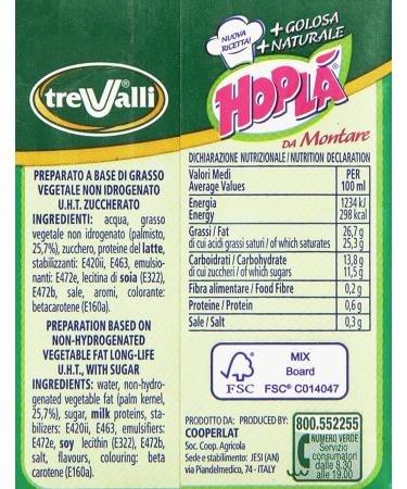 24x Hopl Gluten-Free Whipped Cream 200ml - Perfect for Desserts | International Shipping - Buy Online on GoSupps.com