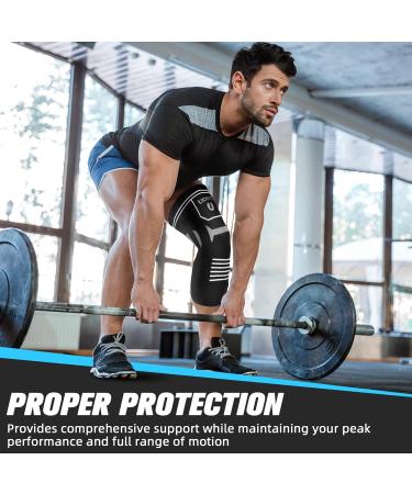 Knee Compression Sleeve - Lightweight Breathable & Non-Slip | Ideal for Arthritis Pain Relief & Sports - Medium Black - Buy Online on GoSupps.com