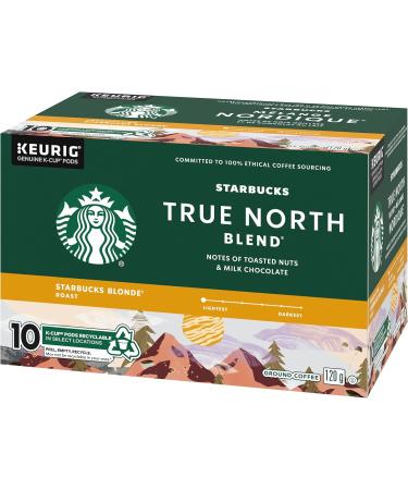 Starbucks True North Blonde Light Roast Coffee Single Serve Keurig K-cup Pods 6 Boxes 60 Capsules & TRUE NORTH BLEND Blonde Roast Ground Coffee K-CUP Pods 10 ct Box - Buy Online on GoSupps.com