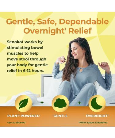 Senokot Extra Strength 12 Tablets - Natural Vegetable Laxative for Gentle Overnight Relief of Occasional Constipation - 12 Count Pack - Buy Online on GoSupps.com