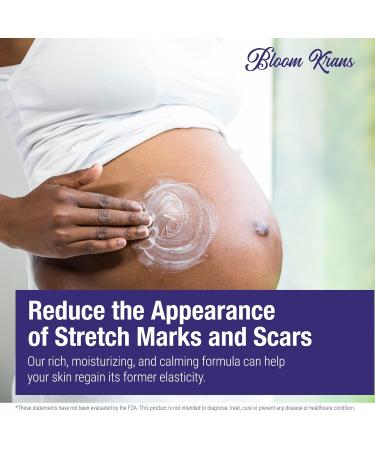 Bloom Krans Stretch Mark Cream for Pregnancy | Moisturizing Stretch Mark Remover & Prevention Lotion for Pregnant Belly & Postpartum Essentials - Buy Online on GoSupps.com