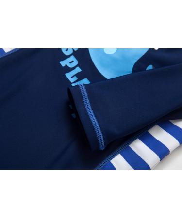 BONVERANO Baby Boy Long-Sleeved UV 50+ Swimsuit, Blue, 3 Months - Buy Online on GoSupps.com