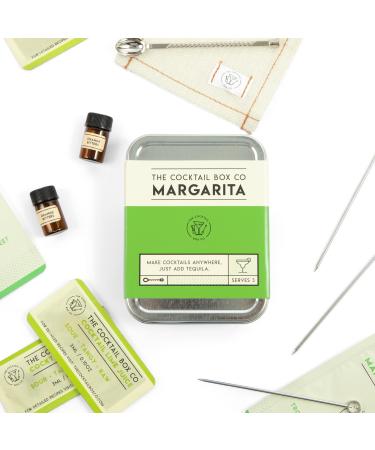 Margarita Cocktail Kit - The Cocktail Box Co. Premium Cocktail Kits - Make Hand Crafted Cocktails. Great Gift for Any Cocktail Lover and Makes The Perfect Travel Companion! (1 Kit)