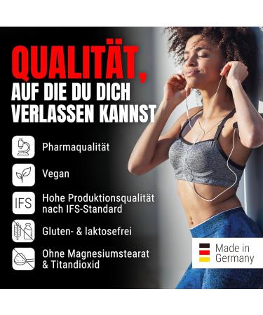 Powerstar Lysin Tabs | 2 250 mg Pure L-Lysine | Vegan | Supports Connective Tissue & Fat Metabolism | 180 Tablets - 2 Month Supply | German Quality - Buy Online on GoSupps.com