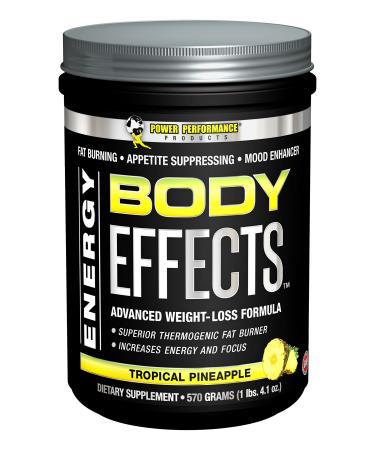 Power Performance Products Body Effects Pre Workout Supplement - 570 Grams (Tropical Pineapple)
