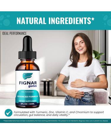 Fignar Gotas Drops FignarGotas Dropper for Gut Health & Digestion Support Supplement All Natural Advanced Formula Liquid Drops Maintain Digestive Health & Comfort Fignar Gotas Reviews (2 Pack) - Buy Online on GoSupps.com