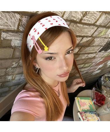 Nayyana 6 Pieces Fashion Headbands for Women Short Hair Non-Slip Elastic Flower Hair Bands Soft Fabric Hair Bands for Women Hair 5cm Thick Stripe Headband - Buy Online on GoSupps.com