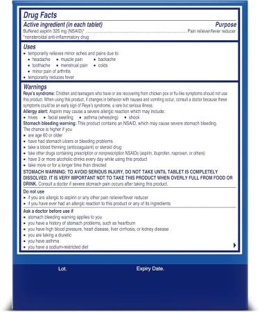 Alka-Seltzer Pain Relief Aspirin Effervescent Tablets for Fast Pain Relief 72 Ct - Buy Online on GoSupps.com