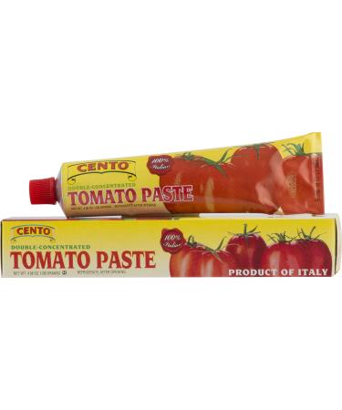 Cento Tomato Paste, 4.56-Ounce Tube (Pack of 12) Tomato Paste 4.56 Ounce (Pack of 12)