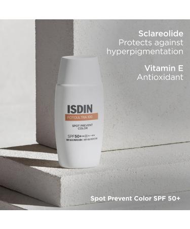 ISDIN Fotoultra Spot Prevent Color SPF 50+ Facial Sunscreen with Daily Use Color that Helps Prevent Sun Spots - Buy Online on GoSupps.com