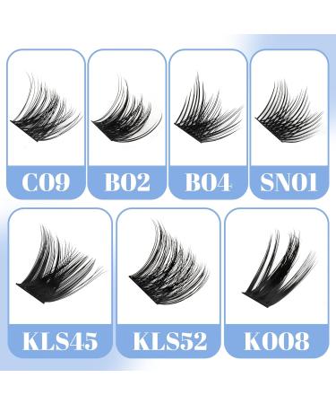 144pcs Cluster Individual Eyelash Extensions D Curl 0.07mm 8-16mm Mix DIY Lash Extensions - GEMERRY Lashes(B02-D-0.07-8-16mm) - Buy Online on GoSupps.com