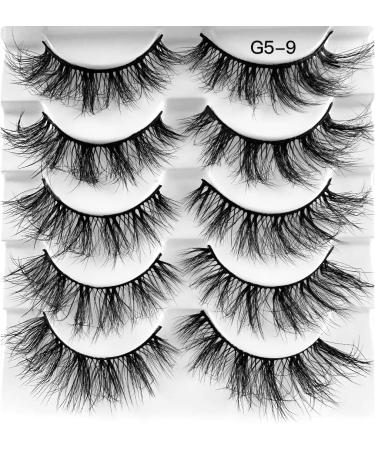 fdsmall False Eyelashes 8D Curl Wispy Long Lashes Fluffy Natural Look False Eyelashes 15 MM Faux Mink Lashes Soft Reusable Eye Lashes 5 Pairs (G5-9) - Buy Online on GoSupps.com