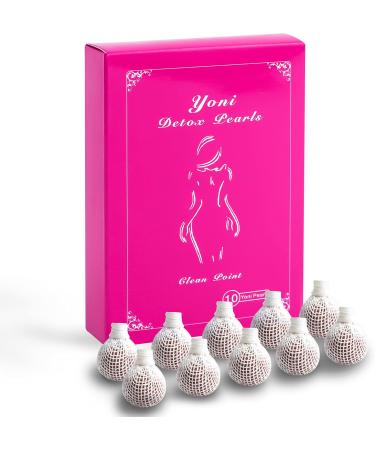 wuuair 10PCS Yoni Pearls Detox Balls with Feather and Applicator Herbal Essence for Cleansing PH Balance with PH Test Card - Buy Online on GoSupps.com