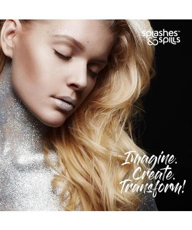 7 Color Body Glitter Paint Gel Set for Women & Girls - Holographic Shimmer Effect - Perfect for Hair, Body & Face - Ideal for Festival, Costume Party & Halloween - 10ml Tubes by Splashes and Spills - Buy Online on GoSupps.com