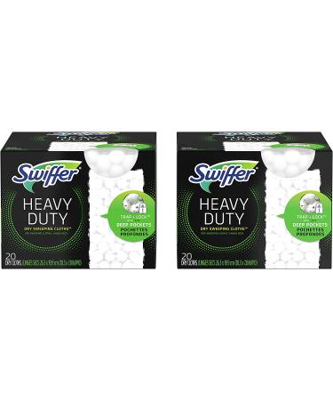 Swiffer Sweeper Heavy Duty Mop Pad Refills - 20 Count, All Purpose Multi Surface Cleaning - 2 Pack - Buy Online on GoSupps.com