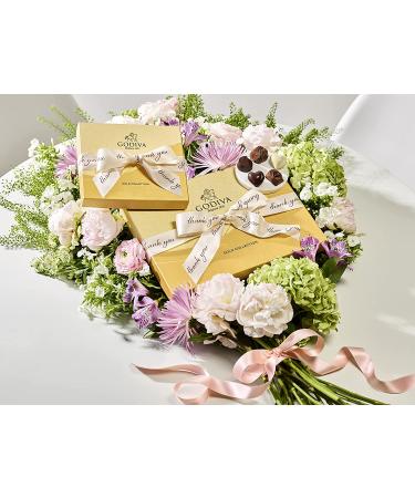 Godiva Chocolatier Assorted Chocolate Gold Gift Box  Thank You Ribbon  19 Pieces - Buy Online on GoSupps.com