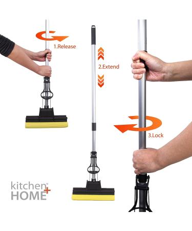 Professional Double Roller Sponge Foam Mop - Super Absorbent - Buy Online on GoSupps.com