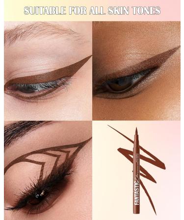  LYSdefeu Matte liquid eyeliner pen waterproof purple eyeliner pigmented with long-lasting wear smudge-proof ultra-soft - Buy Online on GoSupps.com