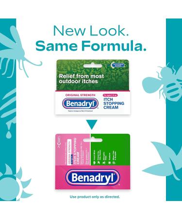 Benadryl Original Strength Anti-Itch Cream - 1 oz (Pack of 6) for Relief from Outdoor Itches - Buy Online on GoSupps.com