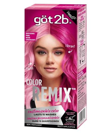 Got2b Color Remix 093 Shocking Pink - Customizable Semi-Permanent Hair Color for Vibrant Results | Shop Internationally - Buy Online on GoSupps.com